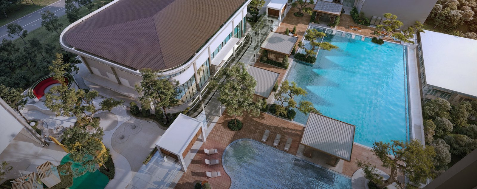 Pool Deck & Jacuzzi at Eight & Eight, artist's impression