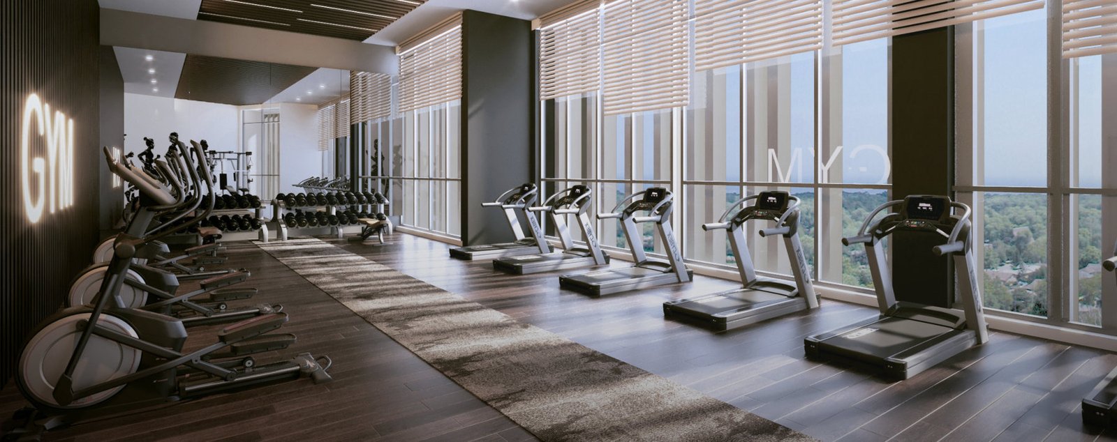 Gym at Eight & Eight, artist's impression